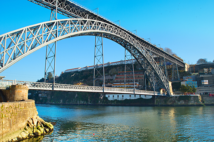 Dom Luis Bridge, Also Known As Eiffel Bridge In Porto, Portugal